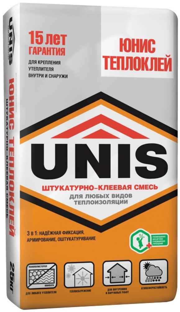 Клей газобетон зимний. Unis Теплофасад 25 кг. Юнис Униблок монтажно-кладочный. Клей для пеноблоков блоков 25кг. Клей универсальный Теплофасад.